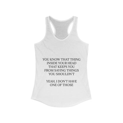 No Filter Women's Racerback Tank