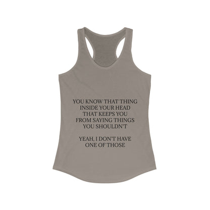 No Filter Women's Racerback Tank