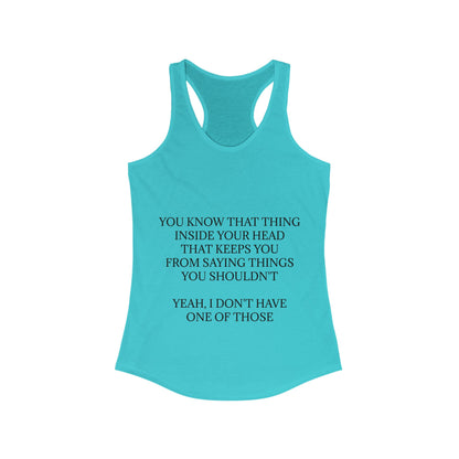 No Filter Women's Racerback Tank
