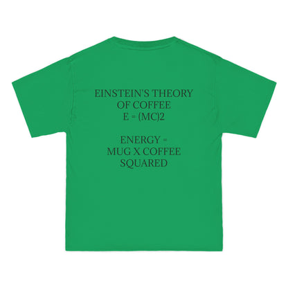 Einstein's Theory Of Coffee Men's Short-Sleeve Crewneck Tee