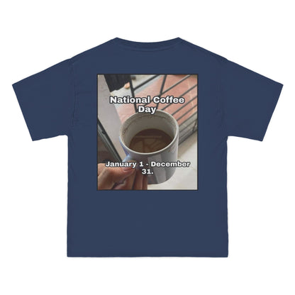 National Coffee Day Men's Short-Sleeve Crewneck Tee