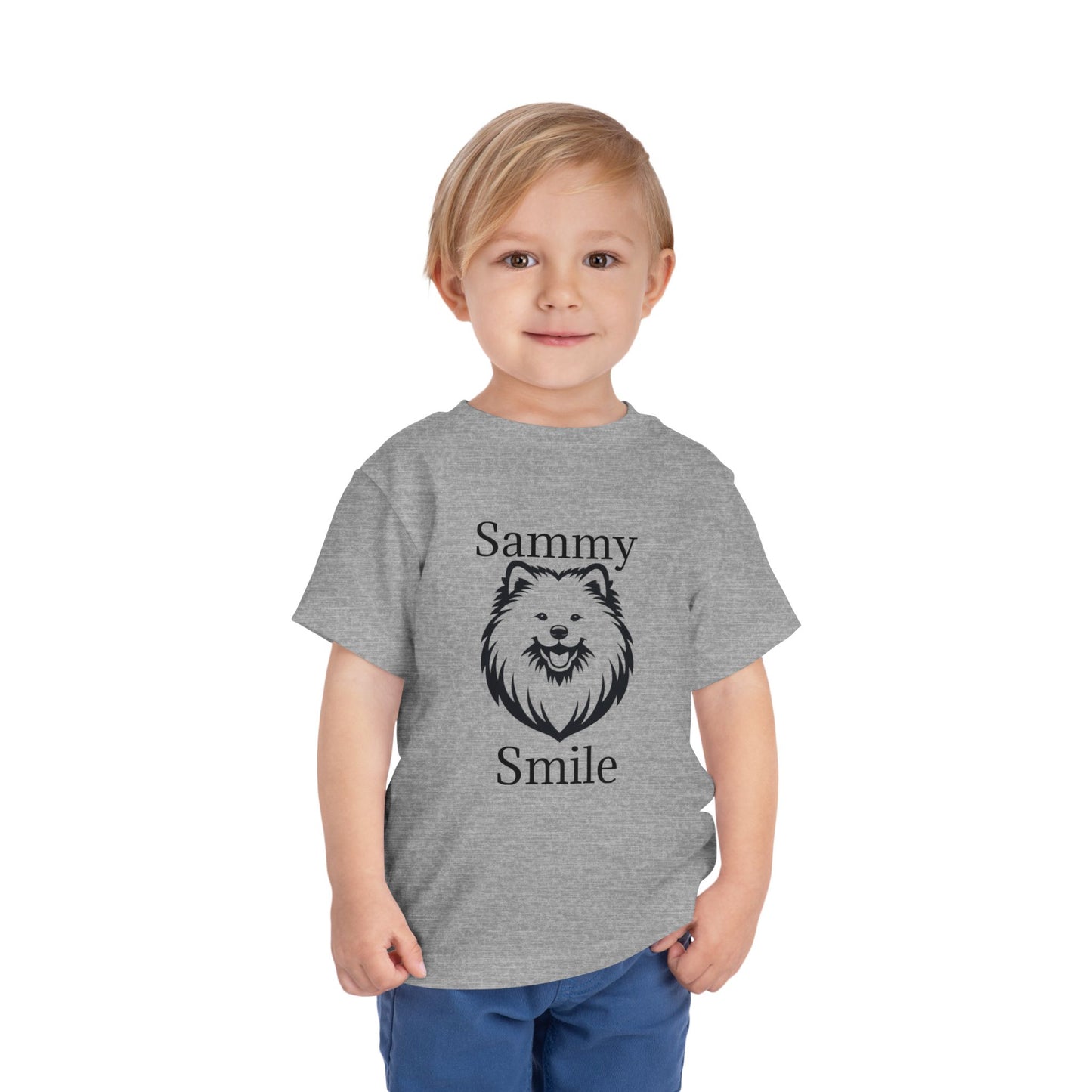 Sammy Smile Toddler Unisex Short Sleeve Crewneck Tee