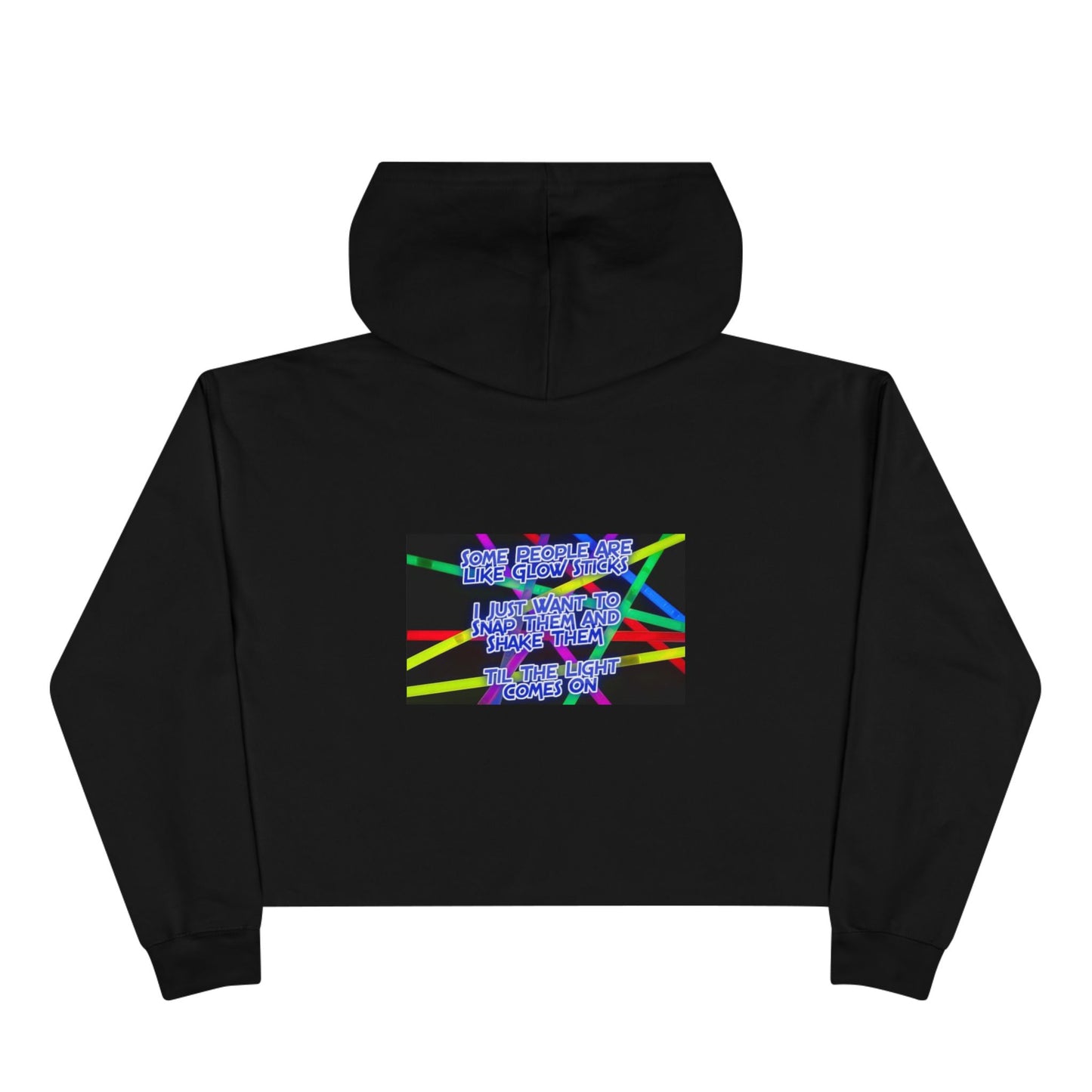 Glow Sticks Women's Crop Hoodie
