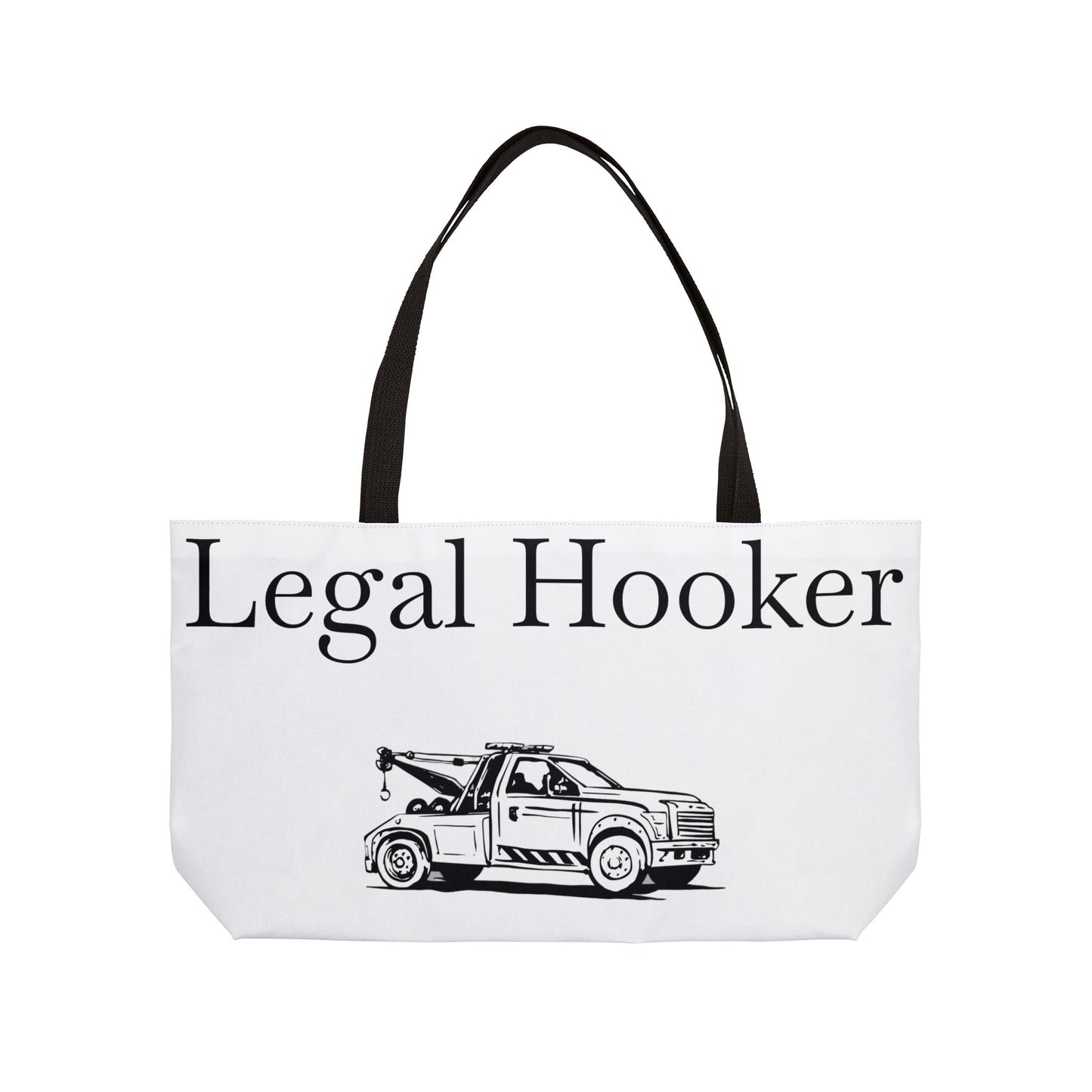 Legal H**ker Wheel Lift Tow Truck Weekender Tote Bag