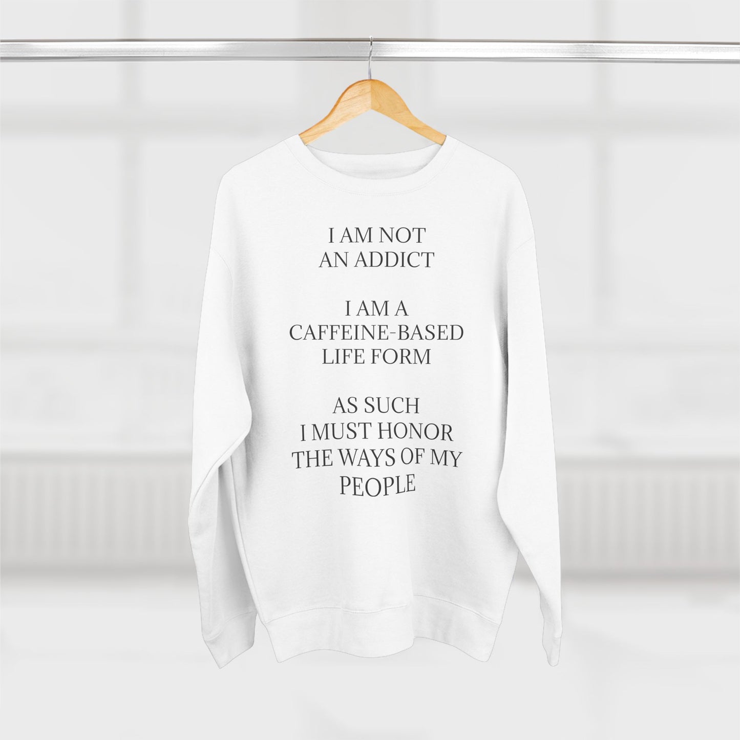 Not An Addict Unisex Crewneck Sweatshirt