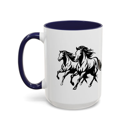 Horsin' Around 2-Tone Coffee Mug