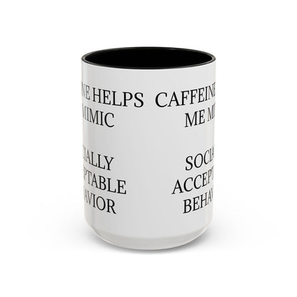 Socially Acceptable 2-Tone Coffee Mug