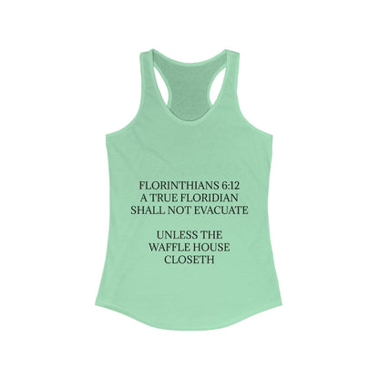 Florinthians 6:12 Women's Racerback Tank
