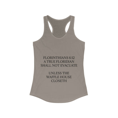 Florinthians 6:12 Women's Racerback Tank