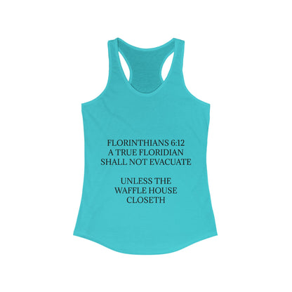 Florinthians 6:12 Women's Racerback Tank