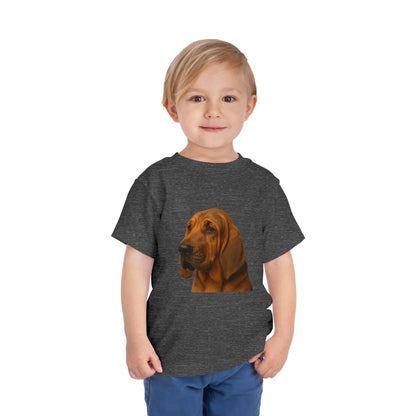 Bloodhound Head Toddler Unisex Short Sleeve Crewneck Tee