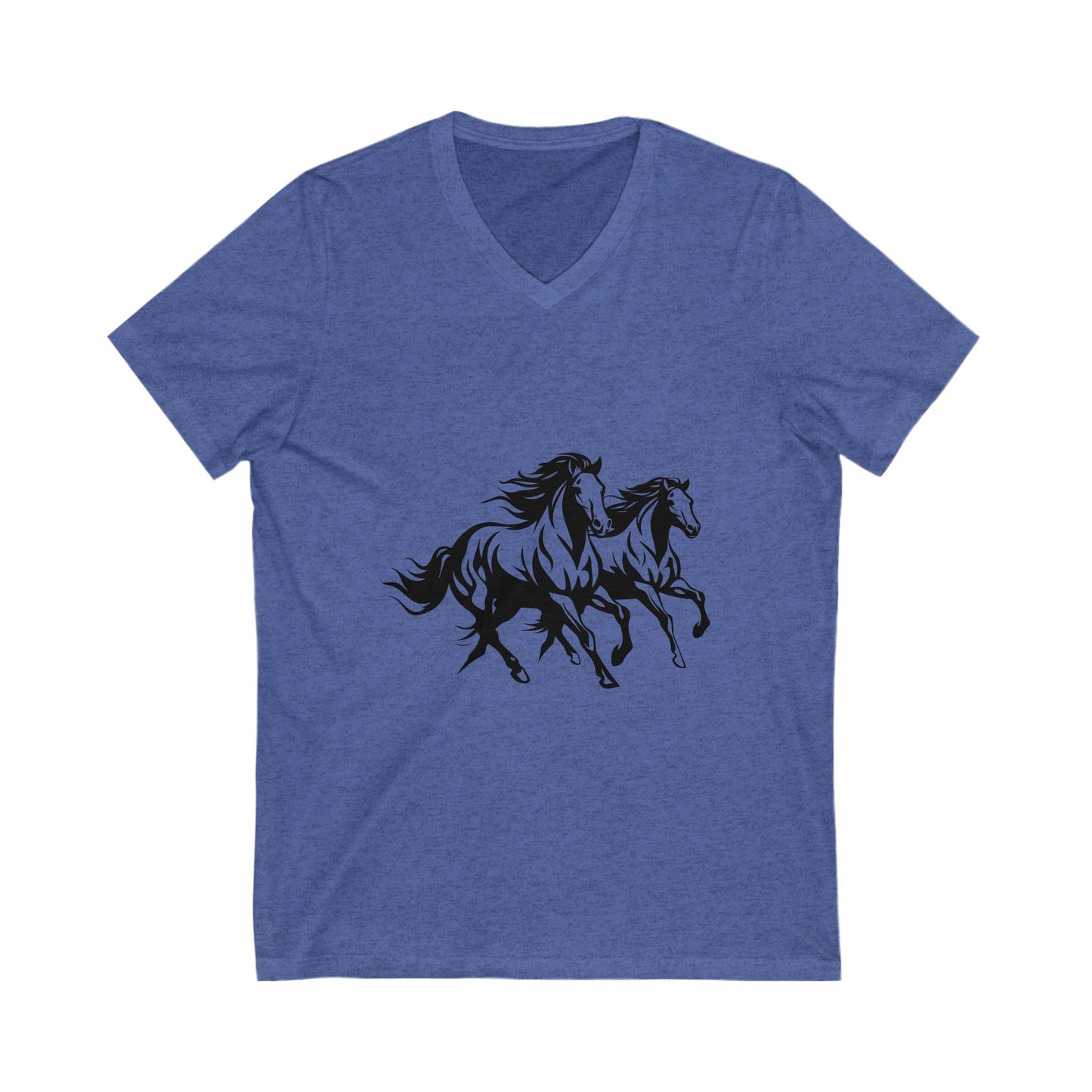 Horsin' Around Unisex Short Sleeve V-Neck Tee