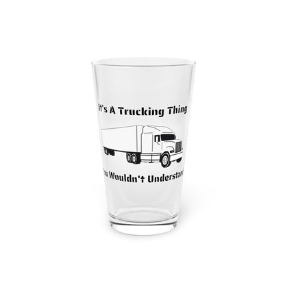 Trucking Thing Drinking Glass