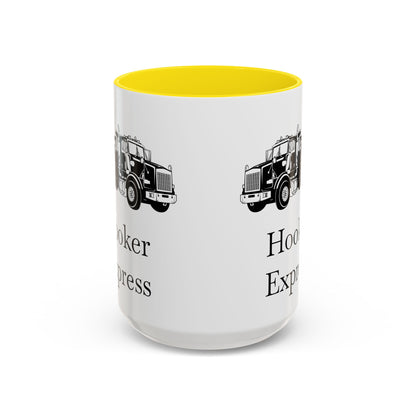 H**ker Express Heavy Tow Truck 2-Tone Coffee Mug