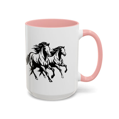 Horsin' Around 2-Tone Coffee Mug