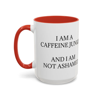 Caffeine Junkie 2-Tone Coffee Mug