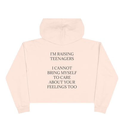 Raising Teenagers Women's Crop Hoodie