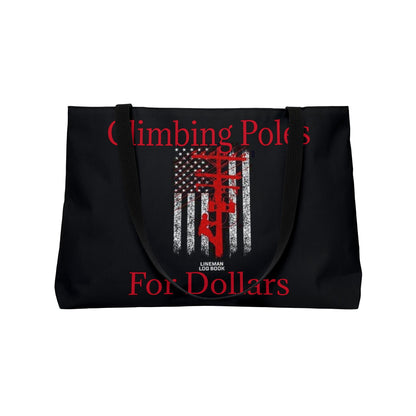 Climbing Poles Weekender Tote Bag