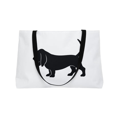Basset Hound Silhouette Weekender Tote Bag