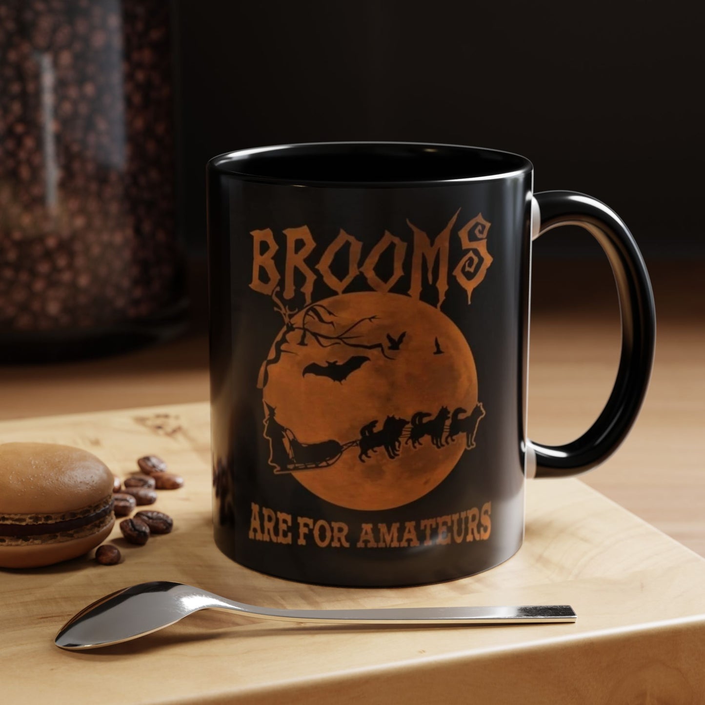 Brooms Are For Amateurs 2-Tone Coffee Mug