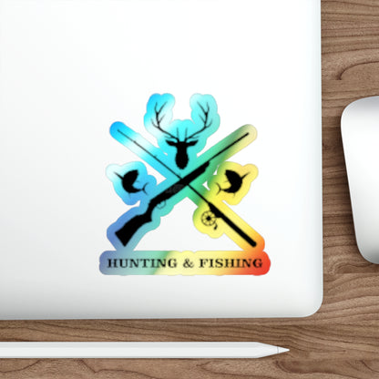 Hunting/Fishing Holographic Sticker
