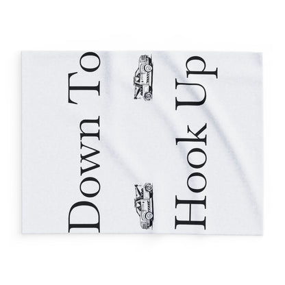Down To Hook Up Arctic Fleece Blanket