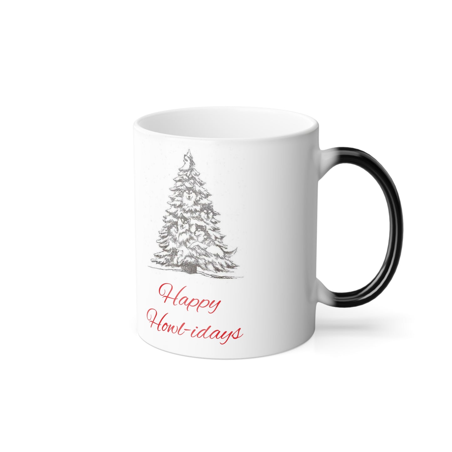 Happy Howl-idays Color Changing Mug