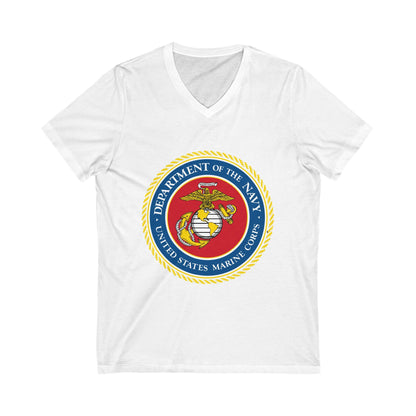 US Marine Corps Unisex Short Sleeve V-Neck Tee