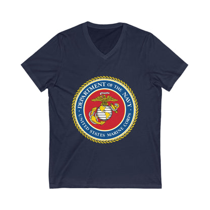 US Marine Corps Unisex Short Sleeve V-Neck Tee