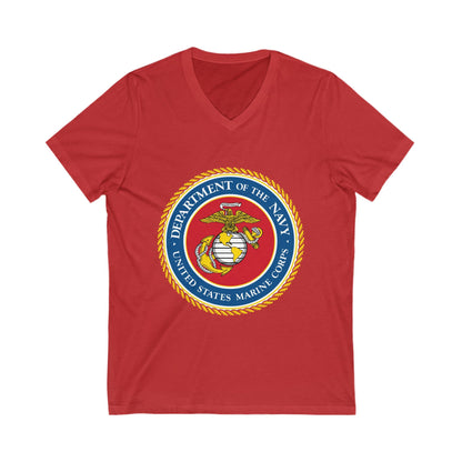 US Marine Corps Unisex Short Sleeve V-Neck Tee