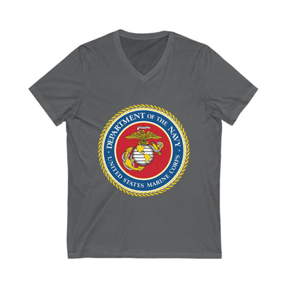 US Marine Corps Unisex Short Sleeve V-Neck Tee