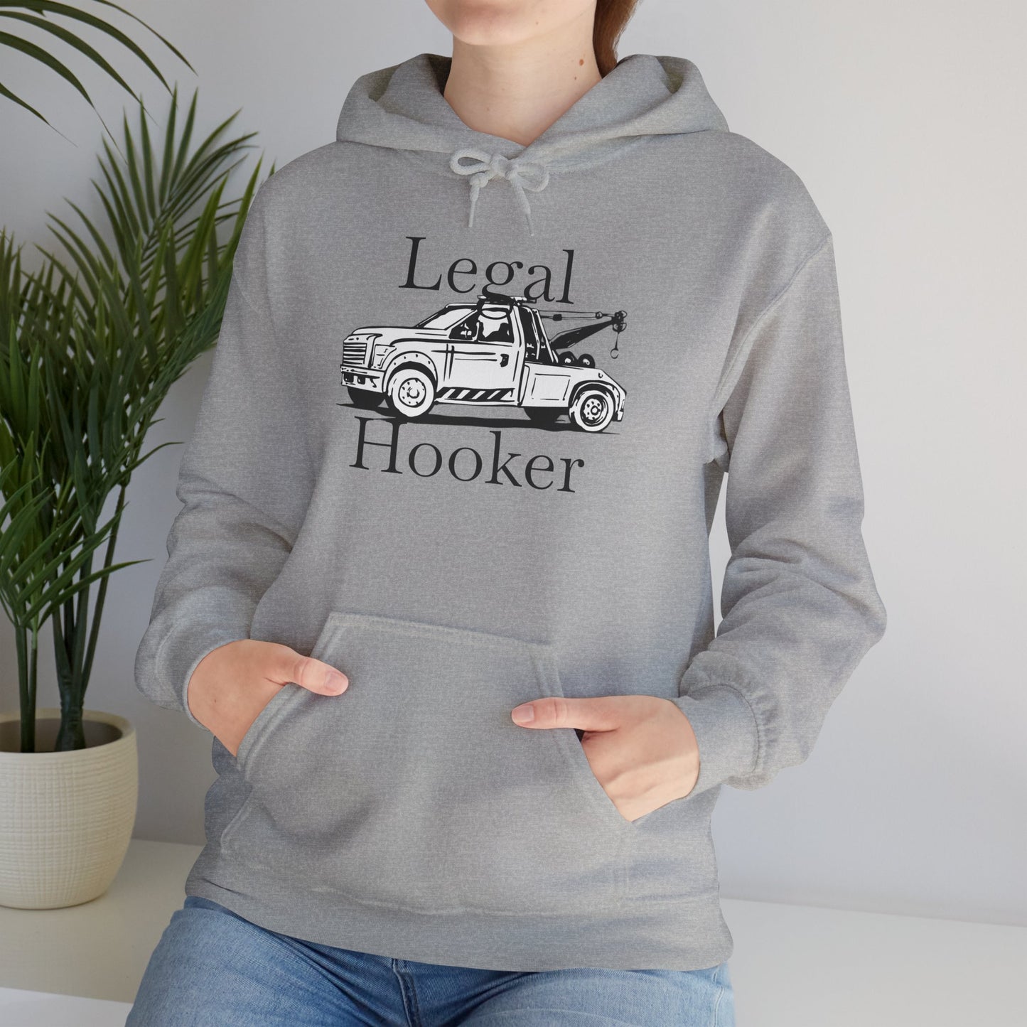 Legal H**ker Wheel Lift Tow Truck Unisex Hoodie