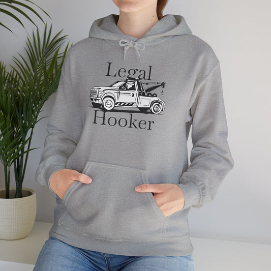Legal H**ker Wheel Lift Tow Truck Unisex Hoodie