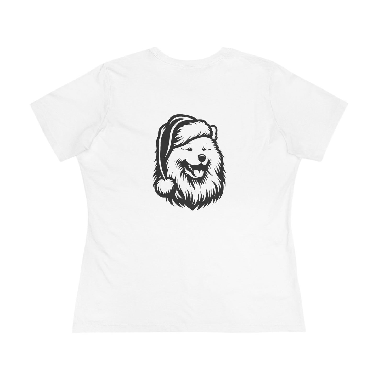 Santa Paws Samoyed Women's Short Sleeve Crewneck Tee