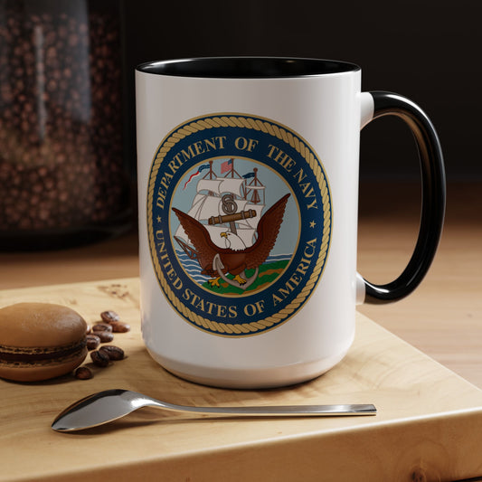 US Navy 2-Tone Coffee Mug