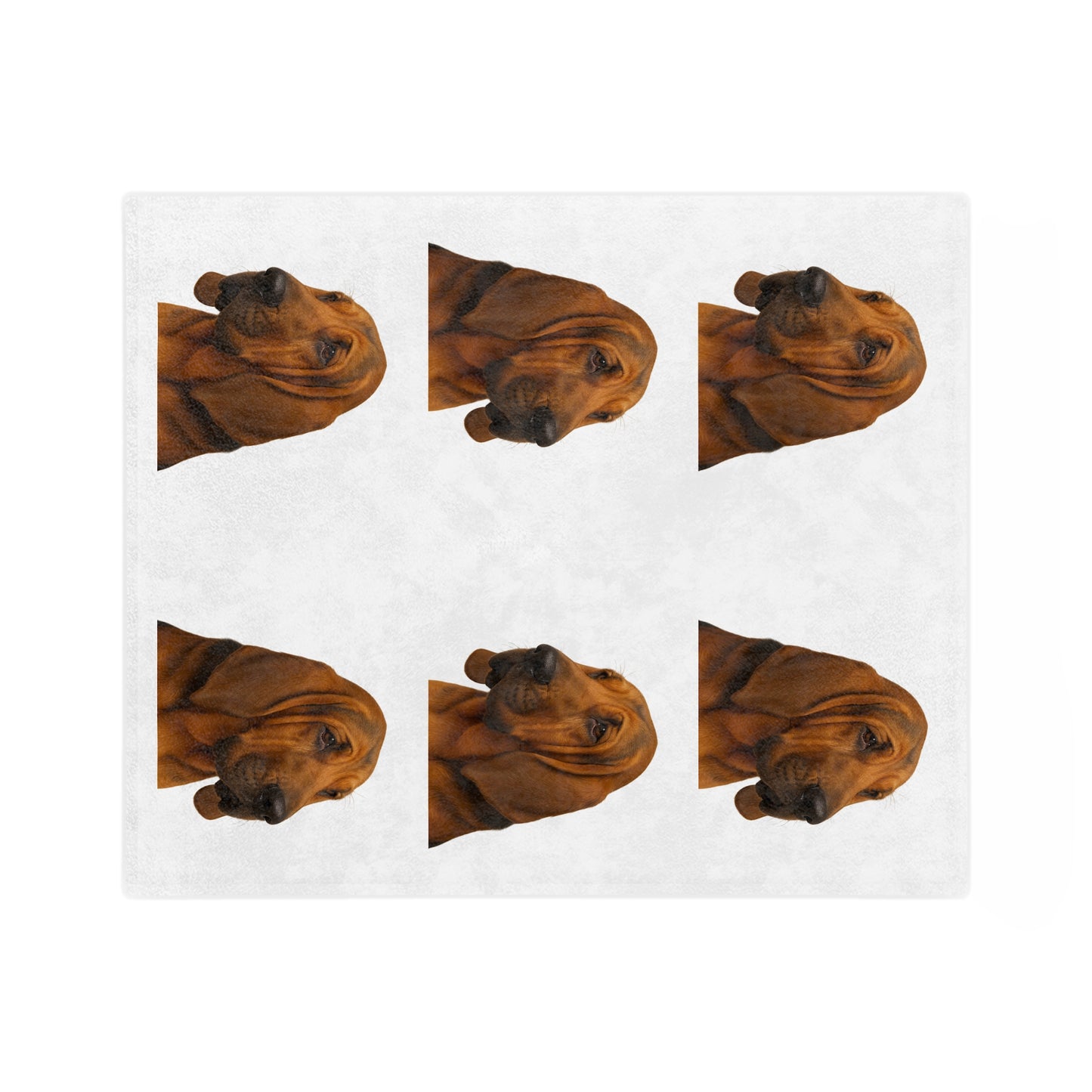 Bloodhound Head Velveteen Microfiber Blanket