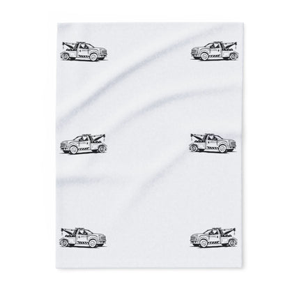 Wheel Lift Tow Truck Arctic Fleece Blanket