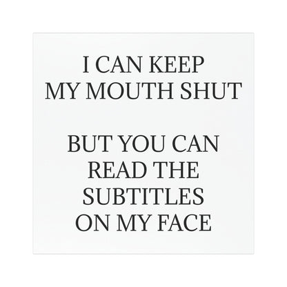 Subtitles Indoor/Outdoor Magnet
