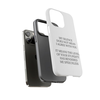 Speechless iPhone Case