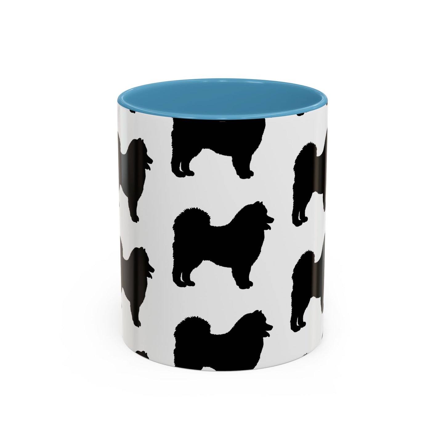 Samoyed Silhouette 2-Tone Coffee Mug