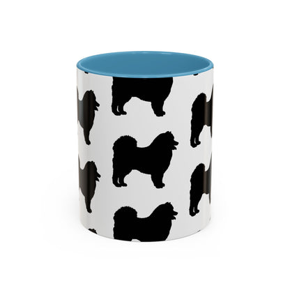 Samoyed Silhouette 2-Tone Coffee Mug