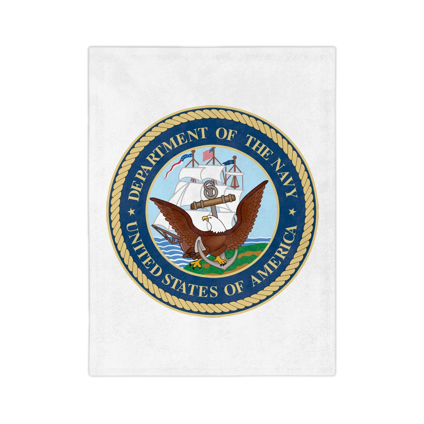 US Navy Velveteen Microfiber Blanket