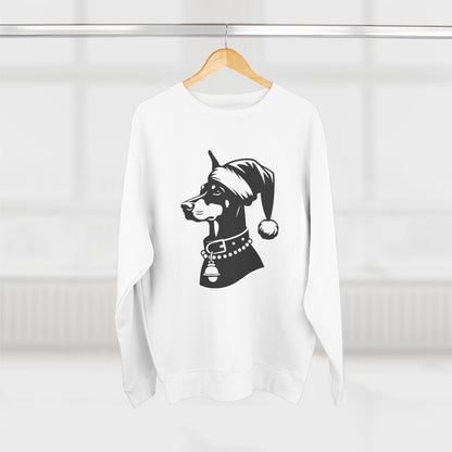 Santa Paws Doberman Unisex Crewneck Sweatshirt