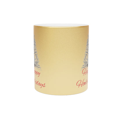 Happy Howl-idays Metallic Coffee Mug