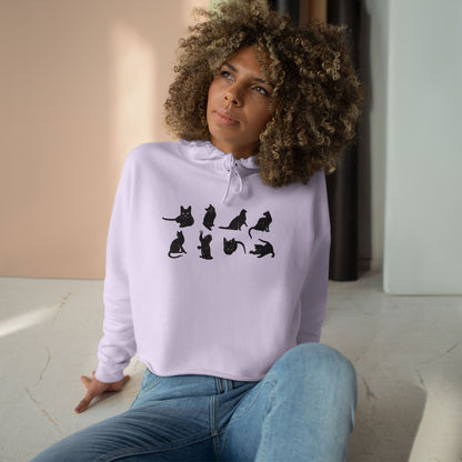 Cats Women's Crop Hoodie