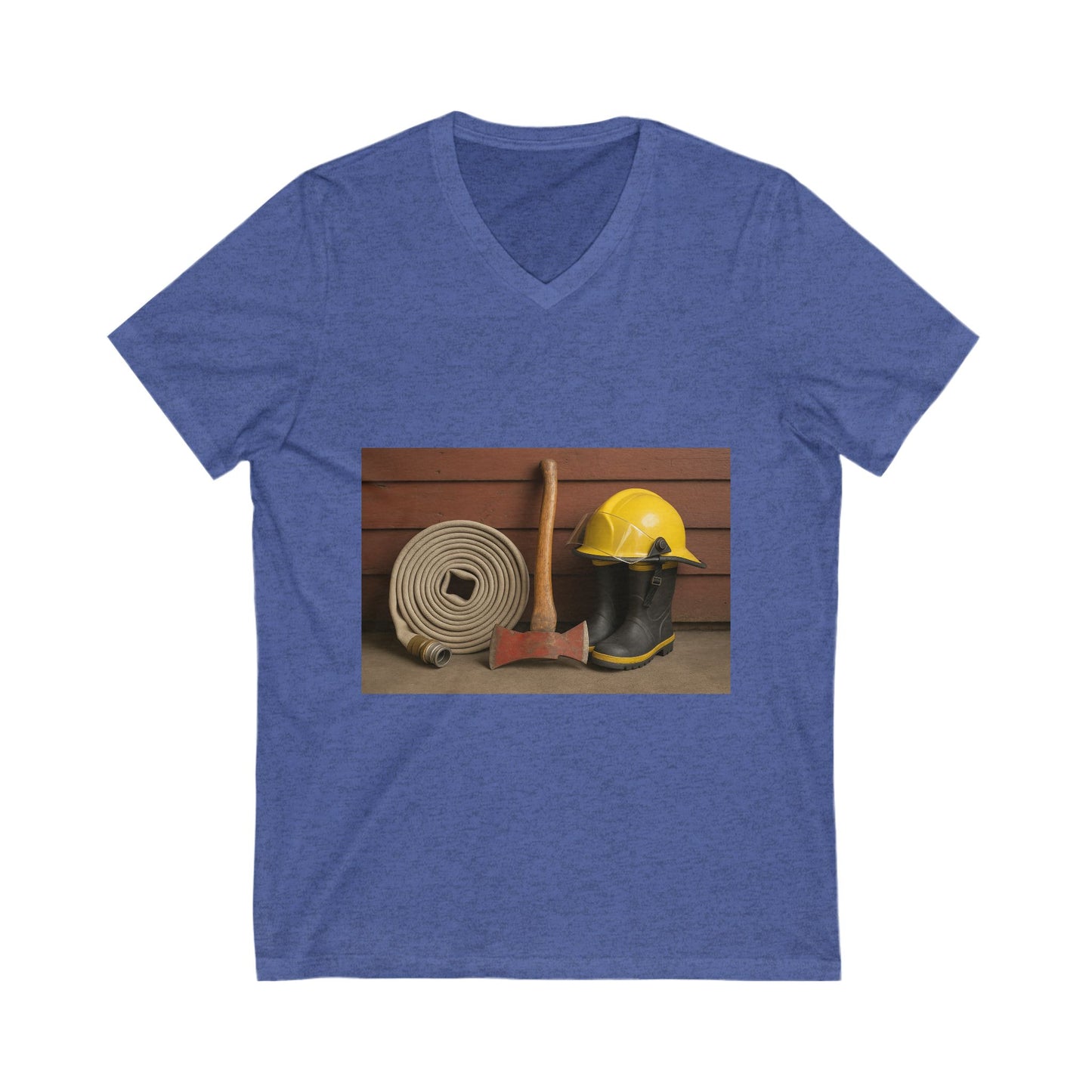 Fire/Rescue Appreciation Unisex Short Sleeve V-Neck Tee