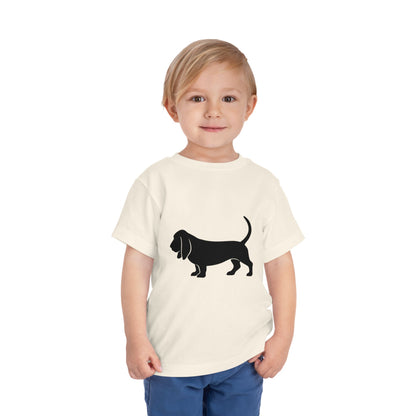 Basset Hound Toddler Unisex Short Sleeve Crewneck Tee