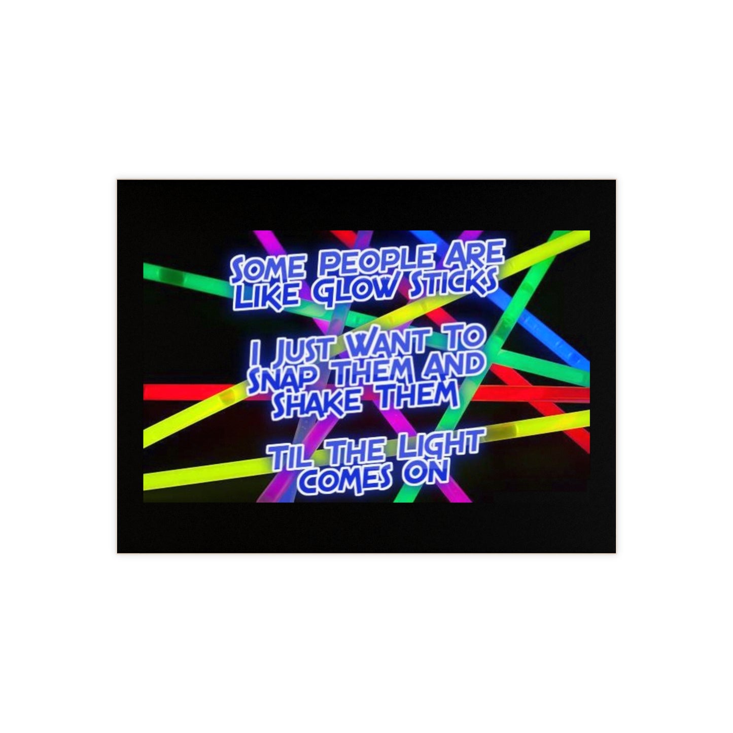 Glow Sticks Ceramic Photo Tile