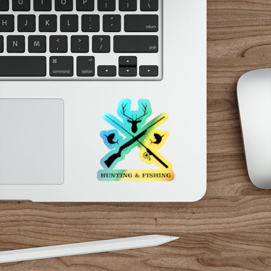 Hunting/Fishing Holographic Sticker