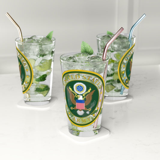US Army Drinking Glass